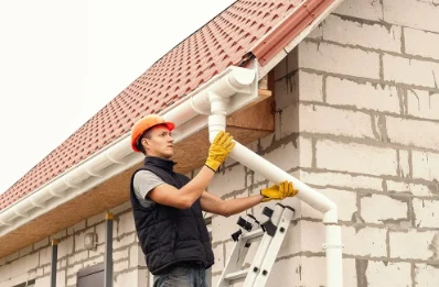 Pose et remplacement de gouttières à Marey